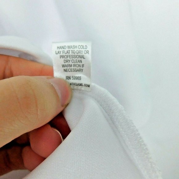 CHALK Designer Women's White Neoprene Field Dress - Picture 10 of 11